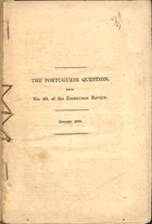 The Portuguese question. - [S.l. : s.n.], 1826. - 1 v