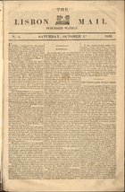 The Lisbon mail / printed by A. J. das Neves. - N. 1 (1 Out. 1836)-n. 48 (26 Ago. 1837). - Lisbon : A. J. Neves, 1836-1837. - 39 cm