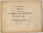 PORTUGAL, Marcos, 1762-1830<br/>Frenar vorrei le lagrime : Aria nell´Opera La Semiramide : coll´accompagnamento del pianoforte / da S. Portogallo. - Lipsia : Breitkopf e Härtel, [181-]. - Partitura (7 p.) ; 26x32 cm