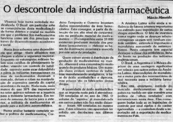 <BR>Data: 11/10/1986<BR>Fonte: Correio Braziliense, Brasília, p. 6, 11/10/ de 1986<BR>Endereço para citar este documento: -www2.senado.leg.br/bdsf/item/id/110777->www2.senado.leg.br/bdsf/item/id/110777