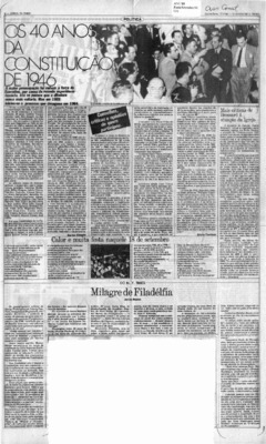 <BR>Data: 17/09/1986<BR>Fonte: Jornal da Tarde, São Paulo, nº 6382, p. 6, 17/09 de 1986<BR>Endereço para citar este documento: ->www2.senado.leg.br/bdsf/item/id/117315