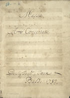 BALDI, João José, 1770-1816<br/>Messa : A 4 Concertatta / Do Sig.r João Joze Baldi 1789. - 4 partes vocais,1 parte instrumental ; 320 mm