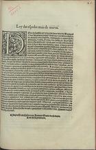 PORTUGAL.. Leis, decretos, etc.<br/>Ley das espadas mais de marca. - Impresso em Lixboa : por Ioannes Blauio de Colonia, [3 de Agosto de 1557]. - [1] f. ; 2º (30 cm)