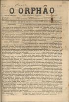 O ORFAO<br/>O orphão : folha politica e noticiosa / red. J. F. dªEscobar. - A. 1, n. 1 (4 Set. 1875)-a. 1, n. 12 (26 Nov. 1875). - Horta : Typ. Fayalense, 1875. - 31 cm