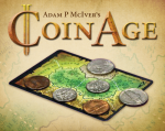 
						Coin Age é um micro jogo para dois jogadores que é jogado com uma única carta. Os jogadores se revezam colocando moedas em um mapa para controlar os espaços, passar a perna em seu oponente, e marcar pontos de vitória.<br />
<br />
Coin Age usa um inovador mecanismo de -moeda- para determinar as ações disponíveis . Na vez de um jogador, ele pega uma moeda de cada tipo de moedas na mão ( um quarto , um níquel , um penny e um dime ) , aperta-as, em seguida, dá joga-as sobre a mesa. Com base no número de moedas que correspondem seu - lado-, ele pode então colocar moedas no mapa, mover as moedas previamente colocadas para um espaço adjacente, ou removê-las completamente. Ao colocar moedas, os jogadores também podem colocar suas moedas em cima de moedas do oponente se o seu tamanho/rank é menor, por isso, enquanto um quarto vai lhe dar mais pontos de vitória no final do jogo, ele tem a maior probabilidade de ser coberto por seu oponente.<br />
<br />
Coin Age é um jogo de controle de área rápido com muita interação do jogador e um pouco de sorte.<br />
					
				 -  Jogos Abstratos -  Estratégia Abstrata; Aventura; Jogo de Dados; Fantasia -  Controle/Influência de Área; Rolagem de Dados; Seleção de Cartas