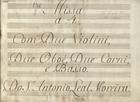 MOREIRA, António Leal, 1758-1819<br/>Missa a 4 : Com Due Violini, Due Oboé, Due Corni, e Basso / Do Sr. Antonio Leal Moreira [Entre 1780 e 1800]. - Partitura ([88] f.) ; 310x218