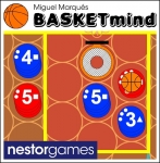 
						BASKETmind é um jogo de basquete 5 contra 5 que simula ??? com regras simples ??? a maioria das ações de basquete: drible, passe, bloqueio, rebotes e faltas.<br />
Cada tipo de jogador ??? centro, alas e armadores ??? tem altura e capacidade diferentes como lançamentos à cesta de 2 ou 3 pontos.<br />
Os dois treinadores precisam combinar os jogadores a fim de levar seu time para as melhores posições de tiro, se não quiser confiar em rolagens de dados.					
				 -  Jogos Familiares -  Blefe; Esportes; Ficção Científica -  Construção a partir de Modelo; Controle/Influência de Área; Seleção de Cartas; Sistema de Pontos de Ação