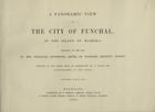 SMITH, Emily Geneviève, ca 1843-<br/>A panoramic view of the city of Funchal, in the Island of Madeira / sketched on the Spot by Mrs. Reginald Southwell Smith [Emily Geneviève Smith], of Stafford Rectory, Dorset ; executed in the tinted style of lithography, by L. Haghe, Esq. lithographer to the queen. - Second edition. - Weymouth : published by B. Benson, Library, Alpha Place..., 1844. - [8] p., [1] grav. desdobr. : il. ; 31x42 cm