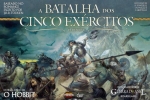 
						A Batalha dos Cinco Exércitos - com base no clímax do romance O Hobbit de JRR Tolkien, coloca os anfitriões do Elvenking, os anões de Dain Ironfoot, e os Homens do Lago liderados por Bard o Bowman contra uma horda de lobos, Goblins e Morcegos liderados por Bolg, filho de Azog. Será que Gandalf vira o jogo para os Povos Livres? Será que as Águias ou Beorn chegam para o resgate? Ou será que o Hobbit Bilbo perece em Ravenhill?<br />
<br />
A Batalha dos Cinco Exércitos apresenta um tabuleiro que representa as esporas orientais e meridionais da Montanha Solitária e do vale que a rodeiam, e uma série de figuras de plástico que representam tropas, heróis e monstros.<br />
<br />
A Batalha dos Cinco Exércitos é um jogo independente com base nas regras de War of the Ring, que é dos mesmos criadores, mas com as regras modificadas para funcionar em um nível tático de uma batalha menor, em vez de toda a guerra. A Ares Games planeja expandir o sistema de jogo no futuro, lançando expansões que retratam outras batalhas da Terceira Era da Terra-Média narrados em O Senhor dos Anéis, como o cerco de Gondor e o ataque de Saruman contra Rohan.					
				 -  Jogos de Guerra -  Fantasia; Miniaturas; Baseado em Romance; Miniaturas -  Rolagem de Dados; Administração de Cartas; Memória; Rolagem de Dados