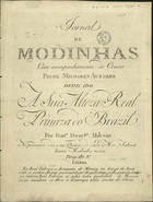 PORTUGAL, Marcos, 1762-1830<br/>Duetto italiano / del Sig.r Marcos Antonio. - Lisboa : Fran.co Dom.gos Milcent, [1793]. - Partitura (3 p.) ; 32 cm. - (Jornal de modinhas ; Ano 2, N.º 8)