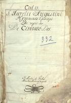 AGOSTINHO, Santo, 354-430<br/>De civitate Dei / Santo Agostinho [1176-1200]. - [1] f., [1] f. papel, [299] f. (2 colunas, 38-39 linhas) : pergaminho, il. color. ; 425x292 mm