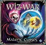 
						Malefic Curses, a primeira expansão para Wiz-War, acrescenta um quinto jogador para a batalha, trazendo um novo setor de tabuleiro e novos portais com ele. Novas escolas de magia entram no campo de jogo, bem como o convite para os jogadores explorarem os poderes temerosos de feitiçaria, necromancia, e caos. A Feitiçaria permite a um jogador gravar runas poderosas nos caminhos do labirinto, prendendo aqueles que se atrevem a atravessá-los. Necromancia oferece uma série de táticas de negociação com a morte, e os poderes do Caos crescem cada vez mais poderosos, embora permaneçam imprevisíveis na melhor das hipóteses.					
				 -  Jogos Temáticos -  Fantasia; Luta; Jogo Festivo; Ficção Científica -  Eliminação de Jogadores; Jogadores com Diferentes Habilidades; Movimento em Grades; Rolagem de Dados