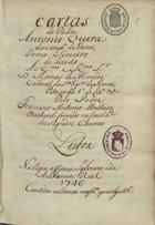 VIEIRA, António, S.J. 1608-1697,<br/>Cartas do Padre Antonio Vieira da Comp.a de Jesus Tomo Terceiro... [1746-1800]. - 448 p. ; 22 cm