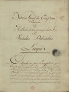 Noticia geral da escriptura dobrada ou Methodo da escrituração dos livros por partidas dobradas [Depois de 1785]. - 144 p. ; 21 cm