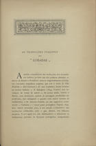 ARAUJO, Joaquim de, 1858-1917<br/>As traduções italianas dos Lusíadas / Joaquim de Araújo. - Génova : [s.n.], 1897. - 1v. ; 32cm