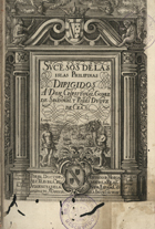 MORGA, António de, 1559-1636<br/>Sucesos de las Islas Philipinas Dirigidos a Don Christoval Gomez de Sandoval y Rojas, Duque de Cea. / Por el Doctor  Antonio de Morga.... - Mexici ad Indos : [en casa de Geronymo Balli : por Cornelio Adriano Cesar], 1609. - [5], 172 f. : il. ; 4º (20 cm)