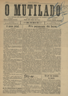 O mutilado : para defesa dos mutilados e estropiados de guerra portugueses / dir. Alberto Baptista Alvares. - A. 1, nº 1 (30 jul. 1920) - a. 1, nº 14 (9 abr. 1921). - Lisboa : Antonio Augusto Barnabé, 1920-1921. - 29 cm