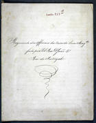 PORTUGAL. Rei, 1640-1656 (João IV)<br/>Regimento dos Officiaes da Casa de Sua Magestade, feito por ElRey Dom João 4.º [18--]. - [20] f. ; 27 cm