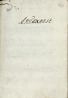 METASTASIO, Pietro, 1698-1782<br/>LArtaserse : drama per musica / Do Senhor Abb. Pietro Metastasio ; [A musica he do Senhor Caetano Maria Schiassi]. - Lisboa Occidental : Na Off. Antonio Isidoro da Fonseca, 1737. - 125 p. ; 4º (20 cm)