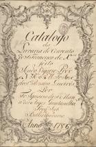 QUINTANILHA, Inácio de Santa Maria dos Anjos, O.F.M., fl. 1809<br/>Catalogo da Livraria do Convento de S. Francisco de X[abreg]as feito sendo vigario prov[inci]al o N. R[everendíssi]mo P. I[lustríssi]m[o] Fr. Jozé de San[ta] Rozalia Queirós / Por Fr. Ignacio de S[an]ta Maria dos Anjos Quintanilha, preg[ad]or jubi[ilad]o e bibliothecario Anno 1786. - [516] f., [16] f. br. ; 43 cm