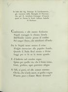 VARANO, Alfonso, 1705-1788<br/>In lode del Sig. Principe di Liechtenstein, già vincitore della Battaglia di Piacenza, che pel R. Arciduca Giuseppe d´Austria sposò in Parma la Reale Infanta Isabella di Borbone / [Alfonso Varano]. - [Parma] : [Giambattista Bodoni], [177-]. - [1] f. ; 4º (29 cm)