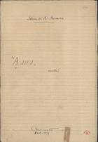 CARNEIRO, Mário de Sá, 1890-1916<br/>Asas : novela / Mario de Sá Carneiro. - Camarate, 1914 out. 3. - 11 f. ; 32 x 21 cm