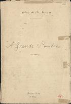 CARNEIRO, Mário de Sá, 1890-1916<br/>A grande sombra : novela / Mario de Sá-Carneiro. - Lisboa,. - Paris,. - Camarate, 1914 abr. 1 - set. 29. - 34 f. ; 33,5 x 22 cm