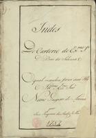 VILA, José Joaquim dos Santos, fl. 1782<br/>Indes Do Cartorio do Ex[celentissi]mo S[enho]r D. Braz da Silveira O qual mandou fazer seu Pay O Ill[ustrissi]mo e Ex[celentíssi]mo S[e]n[ho]r Nuno Gaspar de Lorena / por José Joaquim dos Santos Villa 1782. - 295 f, [67]f.br. ; 35 cm