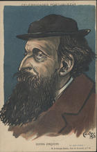 HERMINIO, Celso, 1871-1904<br/>Guerra Junqueiro / Celso. - Lisboa : Edição Rocha, 1903 ([Lisboa]: : A Editora). - 1 postal : color. ; 14x9 cm. - (Celebridades portuguezas)