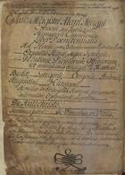 ALANUS de Insulis, O.Cist. 1128-1203,<br/>Liber poenitentialis / [Alanus de Insulis.. Homiliário.. Obras de doutrina religiosa] [1401-1500]. - [1] f. papel, [2], [202] f., [1] f. papel (2 colunas em parte do códice, 30 linhas)  : pergaminho ; 250x178 mm