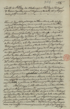 MARROCOS. Sultão, 1672-1727 (Moulay Ismail)<br/>Carta de ElRey de Mechines a ElRey de Portugal D. Pedro Segundo, a qual chegou a esta Corte 8 dias depois do seu falecimento [17--]. - F. [324-325] ; 20 cm