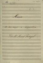 PORTUGAL, Marcos, 1762-1830<br/>Missa a seis vozes e orquestra / Do Mº Marcos Portugal [entre 1800 e 1830]. - Partitura ([177] f.) ; 314x223 mm