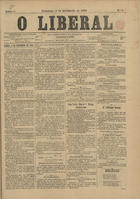 O liberal. - A. 1, n. 1 (1 Nov. 1889)-n. 16 (19 Nov. 1889). - Lisboa : Typographia Nacional, 1889. - 44 cm