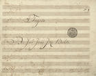 BALDI, João José, 1770-1816<br/>Fugato / Do Snr. João Jozé Baldi <[Entre >1790 e 1820]. - Partitura (6 f.) ; 233x319 mm