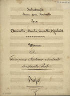 PINTO, Francisco António Norberto dos Santos, 1815-1860<br/>Introducção : Thema com Variacções / Musica De Francisco Antonio Norberto dos Santos Pinto [entre 1835 e 1860]. - 7 partes