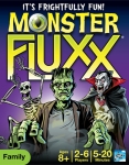 
						Com Monster Fluxx, a Looney Labs retorna ao tema de monstros primeiramente explorado em Zombie Fluxx, mas agora se juntam aos zumbis; vampiros, esqueletos, uma turba zangada de aldeões, e até o Pé Grande - tudo isso numa versão simplificada de Fluxx disponível apenas nas lojas Target nos Estados Unidos.<br />
<br />
Assim como em todas as versões de Fluxx, as regras em Monster Fluxx começam com -Pegue 1 carta, Jogue uma carta-, mas os jogadores podem jogar novas cartas de regras para mudar a regra do jogo. Cartas de meta mudam as condições de vitória as quais são atingidas quando um jogador tem certas Cartas de Keeper a sua frente.<br />
Jogadores também podem jogar Cartas de Ação para conseguir efeitos únicos.					
				 -  Jogos Familiares -  Jogo de Cartas; Tema de Cinema/TV/Rádio; Ficção Científica; Humor -  Administração de Cartas; Negociação; Leilão; Mercado de Ações