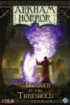
						The Lurker at the Threshold é uma expansão para Arkham Horror, o jogo de tabuleiro cooperativo clássico para 1-8 jogadores, ambientado em um mundo de horror gótico criado pelo autor HP Lovecraft. Esta expansão irá trazer novos níveis de pavor à sua mesa, com a adição de uma nova ficha de Herald -The Lurker no Threshold- - um ser poderoso e maligno que apareceu para preparar o caminho para o Grande Antigo, além de mais de 200 componentes e novas mecânicas de jogo extraordinárias.<br />
<br />
Um dos destaques é o conjunto de 18 marcadores de portal que são projetados para substituir os do Arkham Horror conjunto básico, bem como os de The Dunwich Horror e The Kingsport Horror. Eles são tratados exatamente como os mesmos marcadores anteriores, exceto que cada portal tem agora uma característica adicional. Por exemplo, o -Portal da Loucura- fará com que um investigador perca 1 de Sanidade quando não conseguir fechar o portão, e um -portal em movimento- se move junto com monstros durante a fase de Mythos.<br />
<br />
Outra novidade para The Lurker at the Threshold são as cartas de Relacionamento para uso em jogos com dois ou mais jogadores. Cada jogador compra uma carta de relacionamento no início do jogo, que descreve alguma vantagem adquirida devido à forma como o investigador à sua esquerda está relacionado a você. Talvez vocês sejam colegas de trabalho e colhem mutuamente os benefícios de renda, ou ambos são Estudantes do Arcano e tem acesso mais frequente ao baralho de Feitiços. Não importa como você está relacionado, isto irá trazer uma história mais interessante como plano de fundo para o seu jogo, envolvendo seus personagens.<br />
<br />
Finalmente, The Lurker at the Threshold introduz o baralho Pacto das Trevas (Dark Pact). Embora esses pactos concedam habilidades aprimoradas para o investigador, não há certeza de seu custo. O que acontece quando o preço é muito alto?<br />
<br />
Claro que, com mais de 100 novas cartas de Localização, cartas de Mythos, cart -  Jogos Temáticos; Jogos de Estratégia -  Aventura; Ficção Científica; Horror; Livro -  Administração de Cartas; Cooperativo; Jogadores com Diferentes Habilidades; Movimento Ponto-a-Ponto