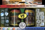 
						Zombies vs Wrestlers é o quarto jogo da série Army vs Aliens, com cada jogo podendo ser jogável por si só e ao mesmo tempo permitindo que qualquer facção em um jogo possa jogar contra qualquer facção de outro, ou em vários conjuntos combinados para jogos em equipe ou desafios tipo -O ??ltimo Homem de Pé-. <br />
<br />
Como nos outros jogos, Zombies vs Wrestlers apresenta duas novas forças assimétricas: zumbis (liderados pelo necromante) e wrestlers (liderados pelo Luchador). Cada jogador recebe uma das facções e rola todos os nove dados. Revezando, os jogadores atacam o oponente ou usam um poder especial. Os dados que forem utilizados são colocados no copo de dados. Se um jogador não pode atacar ou usar um poder, ao invés disso ele -reagrupa-, rolando o copo de dados e ao mesmo tempo jogando novamente todos os dados ainda em jogo. <br />
<br />
Os dados de zumbis são os únicos que não têm a patente nível 4, mas tem uma unidade nível 1 adicional em seu dados. No entanto, eles têm vários poderes que giram em torno de ganhar unidades extras de nível 1. Os lutadores têm um padrão de níveis 123456, mas têm poderes especiais únicos que envolvem -rolamentos- e jogadas -em dupla-.					
				 -  Jogos Familiares -  Jogo de Dados; Horror; Quadrinhos; Zumbis -  Rolagem de Dados; Jogadores com Diferentes Habilidades; Sistema de Pontos de Ação; Jogadores com Diferentes Habilidades