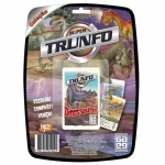 
						Versão do famoso jogo Super Trunfo, com Dinossauros. Escolha uma característica; compare as cartas de todos os jogadores; e quem tiver o maior valor leva todas as cartas em disputa. Ganha quem conseguir todas as cartas.					
				 -  Jogos Familiares -  Jogo de Cartas; Jogo de Cartas; Humor -  Administração de Cartas; Colecionar Componentes; Construção de Baralho/Peças; Controle/Influência de Área