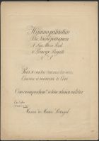 PORTUGAL, Marcos, 1762-1830<br/>Hymno patriotico da Nação Portugueza a Sua Alteza Real O Principe Regente N. S. : para se cantar com muitas vózes e mesmo à maneira de Coro com acompanham.to de toda a banda militar / Música de Marcos Portugal. - Lisboa : [s.n.], 1810. - Partitura (15 p.) ; 35 cm