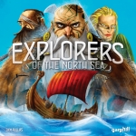 
						Explorers of the North Sea é ambientado no final da Era dos Vikings. Como capitães ambiciosos, os jogadores partem para buscar novas terras para colonizar e controlar. Os jogadores precisarão transportar seus tropas entre as novas terras e postos de controle, saquear vilas, roubar gado e capturar territórios. <br />
<br />
Cada jogador começa com 7 vikings e um barco longo em uma ilha central. De lá cada jogador coloca tiles e começa a se aventurar para descobrir novas terras. Em sentido horário a partir do jogador inicial, cada um faz o seu turno individualmente, primeiramente colocando 1 tile e depois realizando 4 ações dentre as disponíveis:<br />
1- Mover seu navio para um tile adjacente;<br />
2- Mover até 2 unidades por terra para tiles adjacentes;<br />
3- Construir um posto (custa 2 ações);<br />
4- Carrega/descarrega unidades entre terra e mar e vice-versa;<br />
5- Saqueia uma vila (ação livre, mas precisa de um certo número de vikings).<br />
<br />
Depois de realizadas as ações, os jogadores completam a mão de tiles e passam a vez. O jogo acaba quando o último tile for jogado, onde todos somam suas pontuações e verificam o vencedor. Os pontos de vitória são conquistados por capturar gado, postos construídos, ilhas controladas, vilas saqueadas e bônus de capitães.<br />
<br />
Explorers of the North Sea é o terceiro jogo da trilogia North Sea criada por Shem Phillips da Garphill Games (Nova Zelândia).					
				 -  Jogos de Estratégia -  Exploração; Medieval; Jogo de Cartas; Jogo de Dados -  Colecionar Componentes; Colocação de Peças; Controle/Influência de Área; Jogadores com Diferentes Habilidades