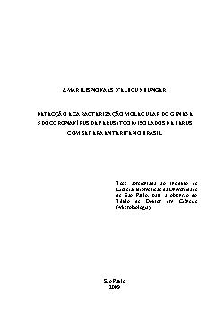   Detecção e caracterização molecular do gene 3 e 5 do coronavírus de perus (TCOV) isolados de perus com severa enterite no Brasil Instituto de Ciências Biomédicas / Microbiologia