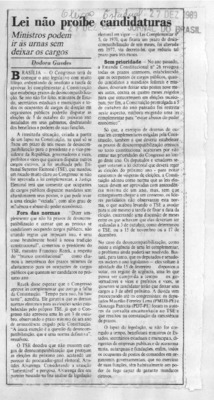 <BR>Data: 27/12/1989<BR>Fonte: Jornal do Brasil, 27 dez. 1989<BR>Endereço para citar este documento: ->www2.senado.leg.br/bdsf/item/id/496700