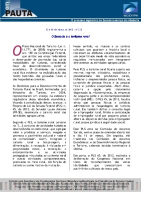 <BR>Data: 12/03/2012<BR>Fonte: Em Pauta : O processo legislativo do Senado a serviço da cidadania, n. 212, 12 mar./ 16 mar. 2012.<BR>Endereço para citar este documento: -www2.senado.leg.br/bdsf/item/id/242273->www2.senado.leg.br/bdsf/ite