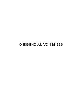 O Essencial Von Mises