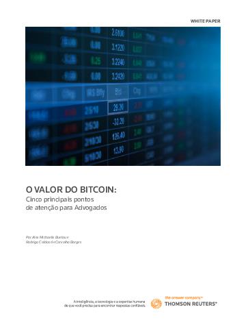 XX-374- Compartilhado em 19-APR-20 - O VALOR DO BITCOIN:
Cinco principais pontos
de atenção para Advogados