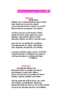 Rainer Maria Rilke