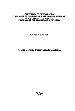   Faculdade de Filosofia, Letras e Ciências Humanas Universidade de São Paulo