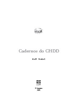 Caderno do CHDD, Ano 9, n. 6, 2005