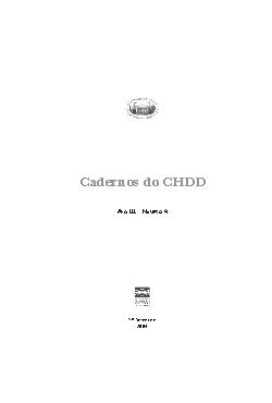 Caderno do CHDD, ano 3, n. 4, 2004